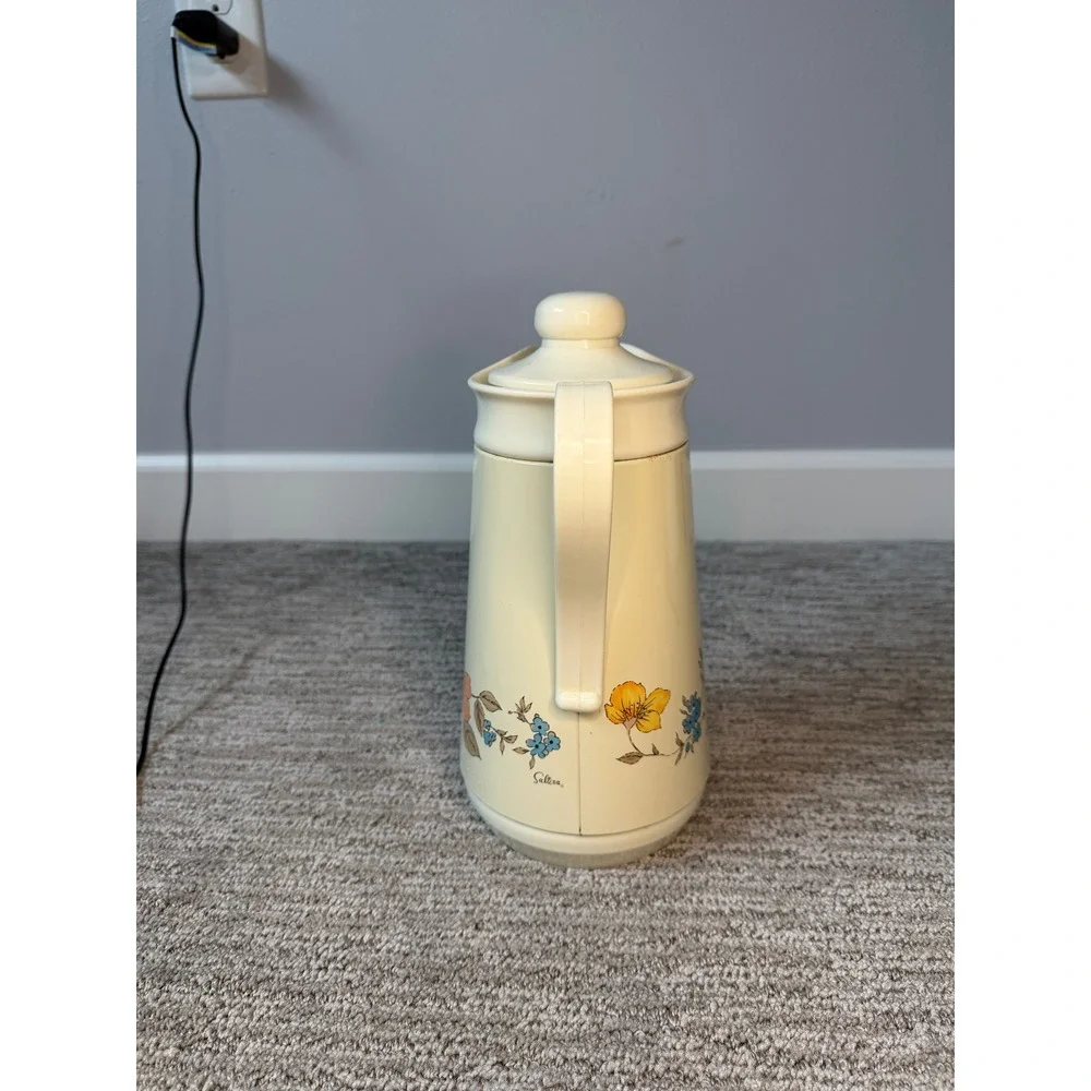 Vintage Himark Gourmet Kitchen Phoenix Thermal Carafe Floral Insulated Pitcher